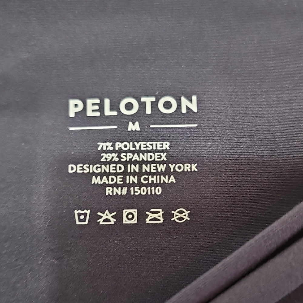 Peloton Dark Blueish Gray 25" Leggings With Logo On Lower Leg Women Medium - Picture 4 of 7